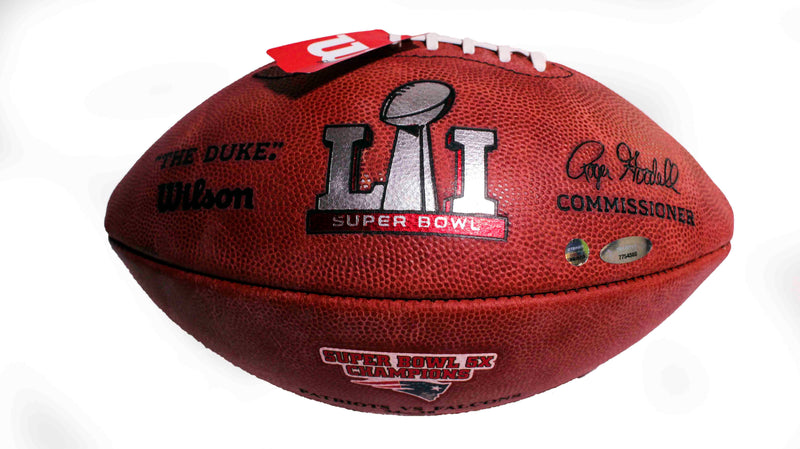 Balón NE/Super Bowl 51 autografiado por Tom Brady Edición Limitada