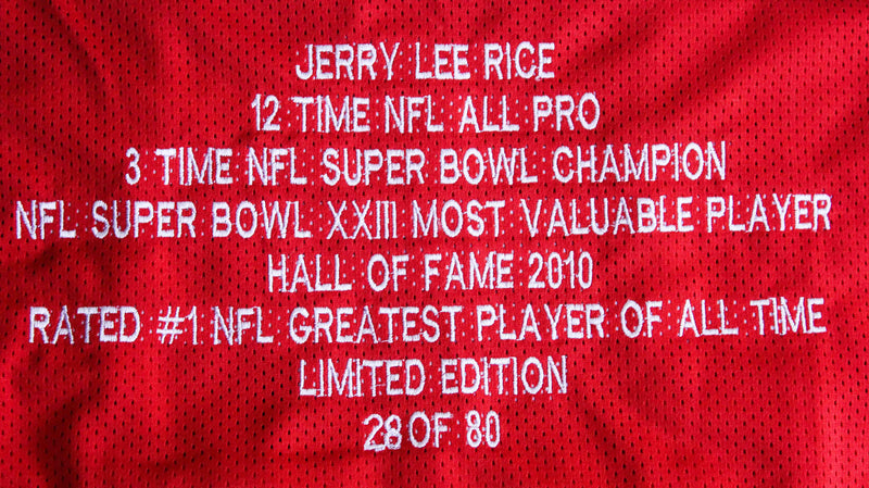 Jersey autografiado San Francisco 49ers Jerry Rice