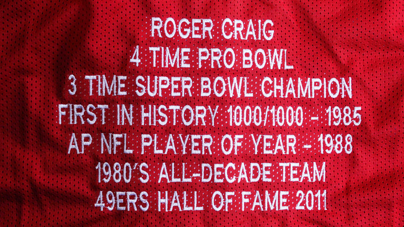 Jersey autografiado SF 49ers Roger Craig