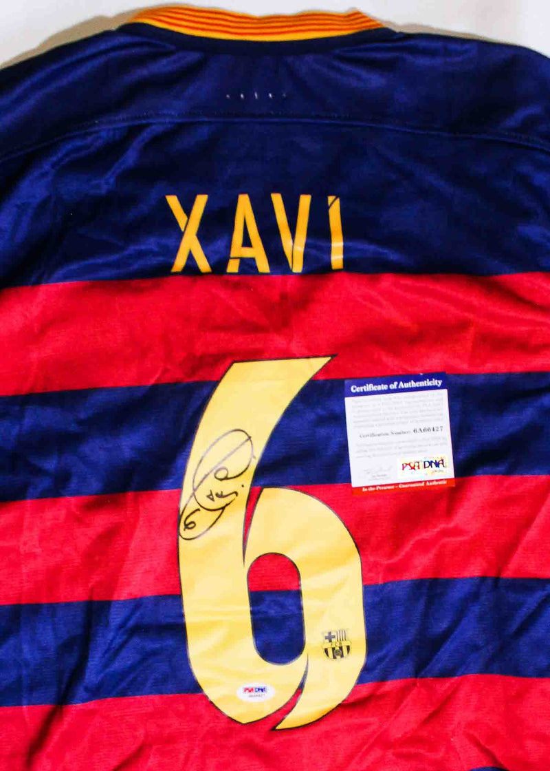 Jersey autografiado Barcelona Xavi