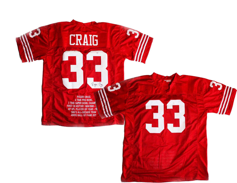 Jersey autografiado SF 49ers Roger Craig
