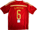 Jersey autografiado España Andres Iniesta
