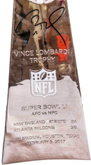 Trofeo Vince Lombardi Super Bowl 51 autografiado por Tom Brady Edición Limitada