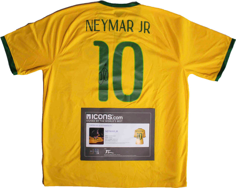 Jersey autografiado Brasil Neymar Jr
