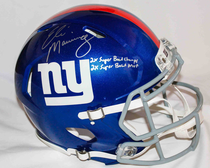 Casco autografiado NY Giants Eli Manning Edición Limitada