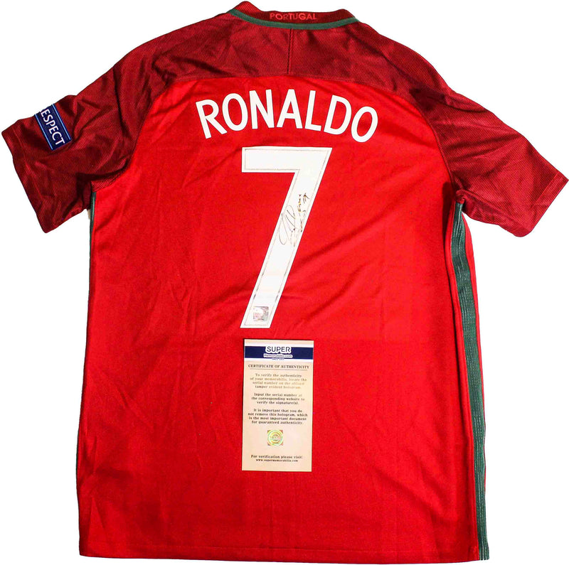 Jersey autografiado Portugal Cristiano Ronaldo