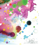 Litografía "Meow" por Lora Zombie