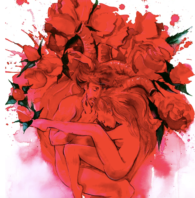 Litografía Edición Limitada "One Heart" por Lora Zombie