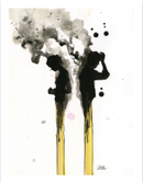 Litografía "Love Burns II" por Lora Zombie