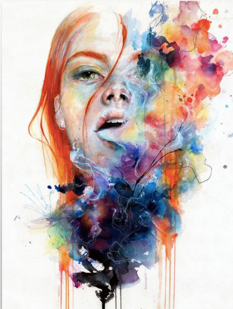 Litografía "This Thing Called Art is Really Dangerous" por Agnes Cecile