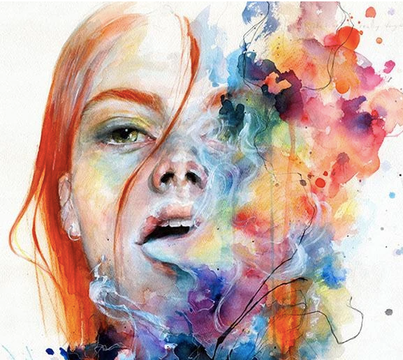Litografía "This Thing Called Art is Really Dangerous" por Agnes Cecile