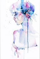 Litografía "Loss" por Agnes Cecile