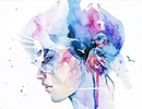 Litografía "Loss" por Agnes Cecile