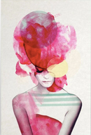 Litografía "Bright Pink 2" por Jenny Liz Rome