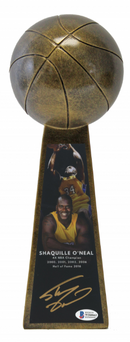 Trofeo Larry O'Brien autografiado por Shaquille O´Neal