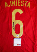 Jersey autografiado España Andres Iniesta