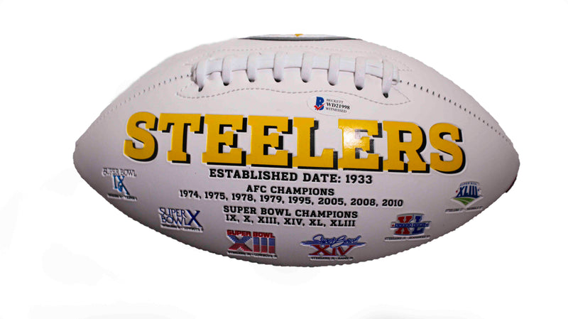 Balón autografiado Pittsburgh Steelers Terry Bradshaw