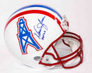 Casco autografiado Houston Oilers Warren Moon