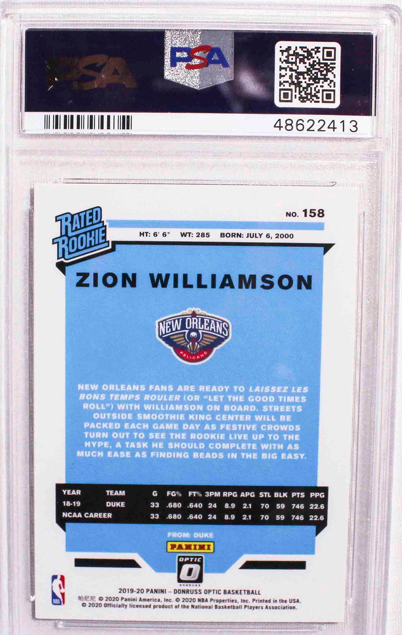 Tarjeta NBA Rookie Zion Williamson