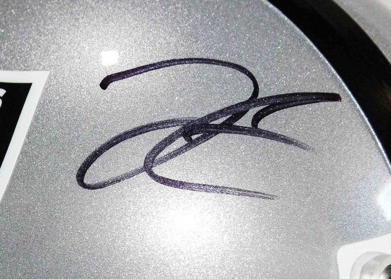 Casco autografiado Las Vegas Raiders Derek Carr
