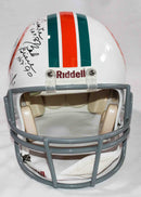 Casco autografiado 1972 Miami Dolphins "Invictos"