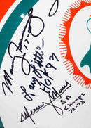 Casco autografiado 1972 Miami Dolphins "Invictos"
