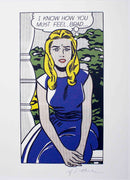 Litografía Original por Roy Lichtenstein "I know....Brad"