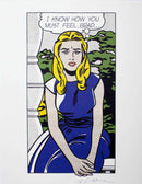 Litografía Original por Roy Lichtenstein "I know....Brad"