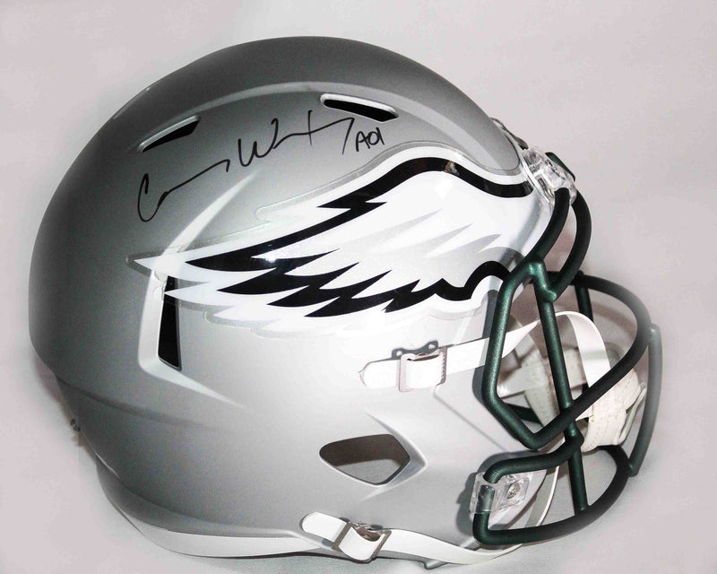 Casco autografiado Philadelphia Eagles Carson Wentz