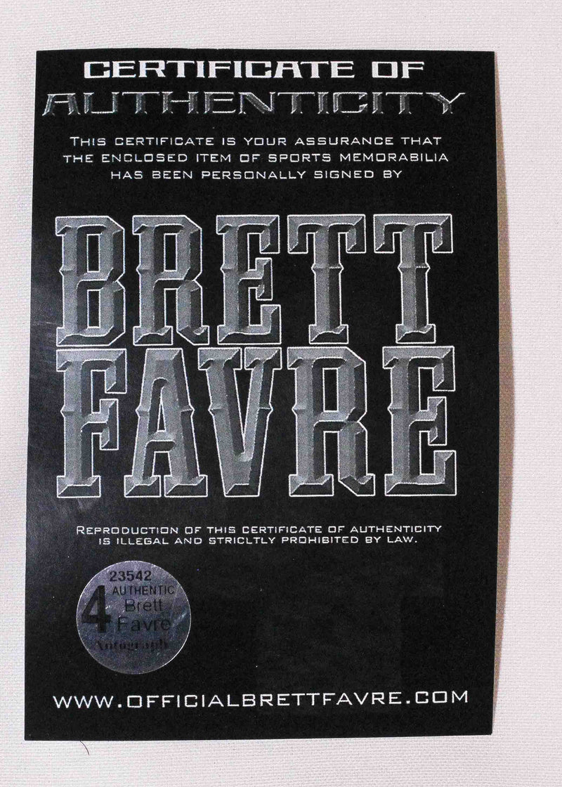 Balón autografiado Green Bay Packers Brett Favre