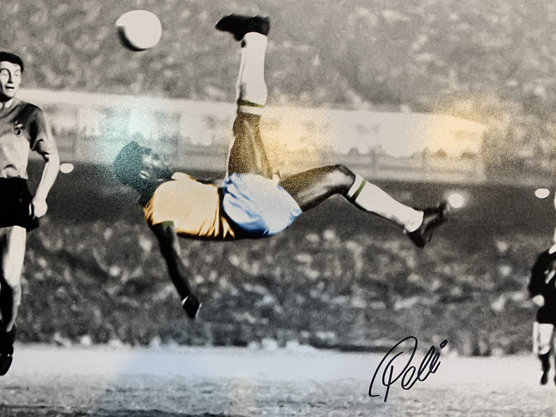 Foto autografiada por Pelé
