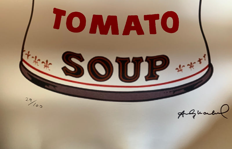 Litografía Original por Andy Warhol "Campbells Tomato Soup"