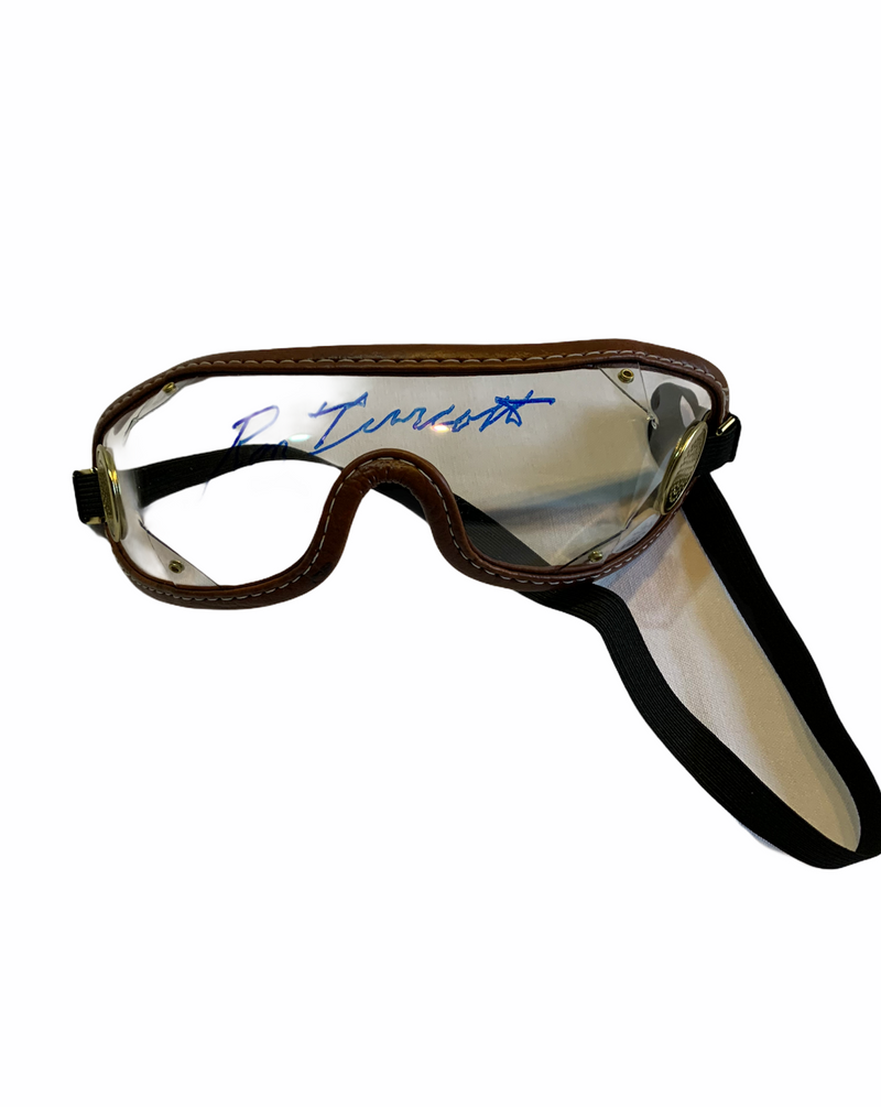 Goggles Carreras de Caballos autografiado por Ronnie Turcotte